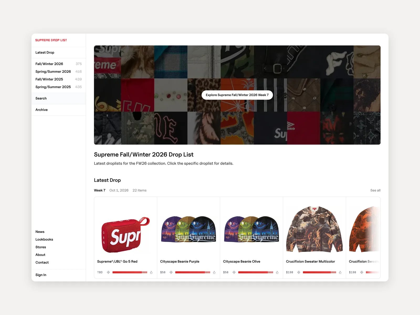 Supreme Droplist logo
